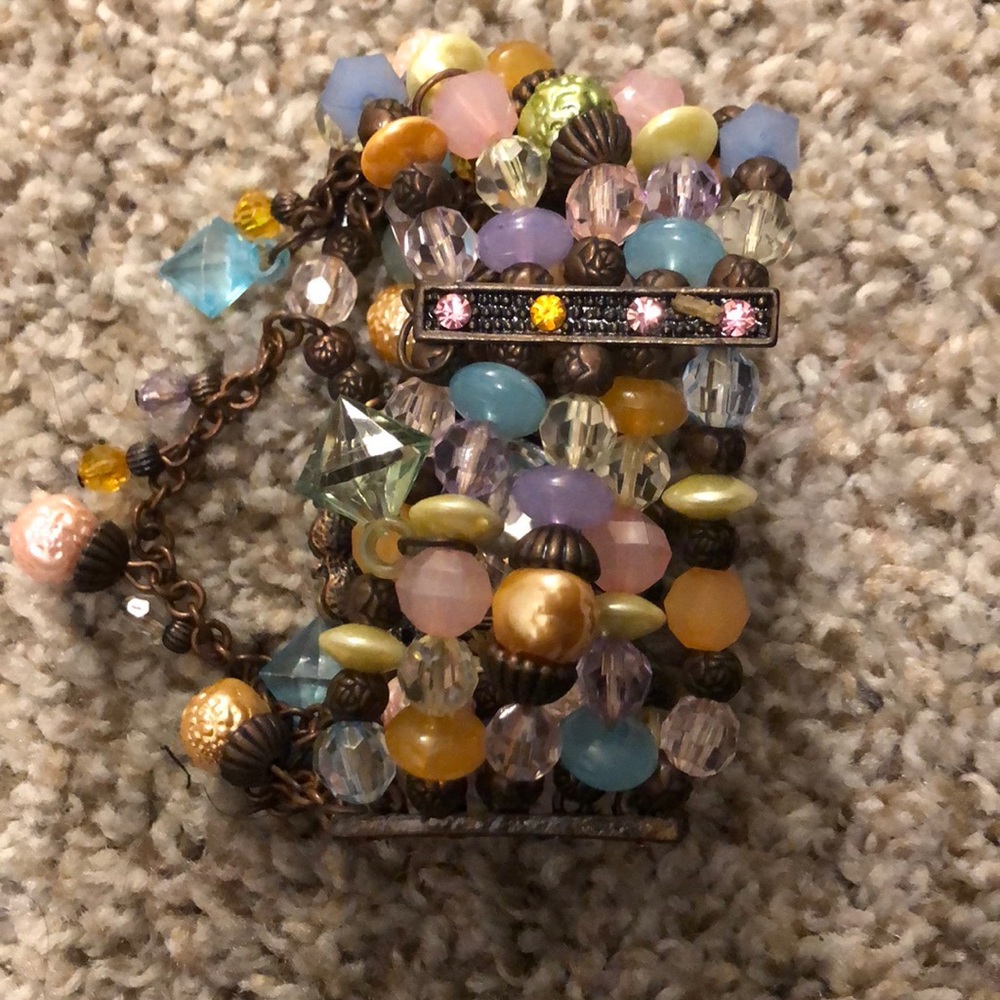 Rhinestone Face Watch With Beads - Picture 5 of 6